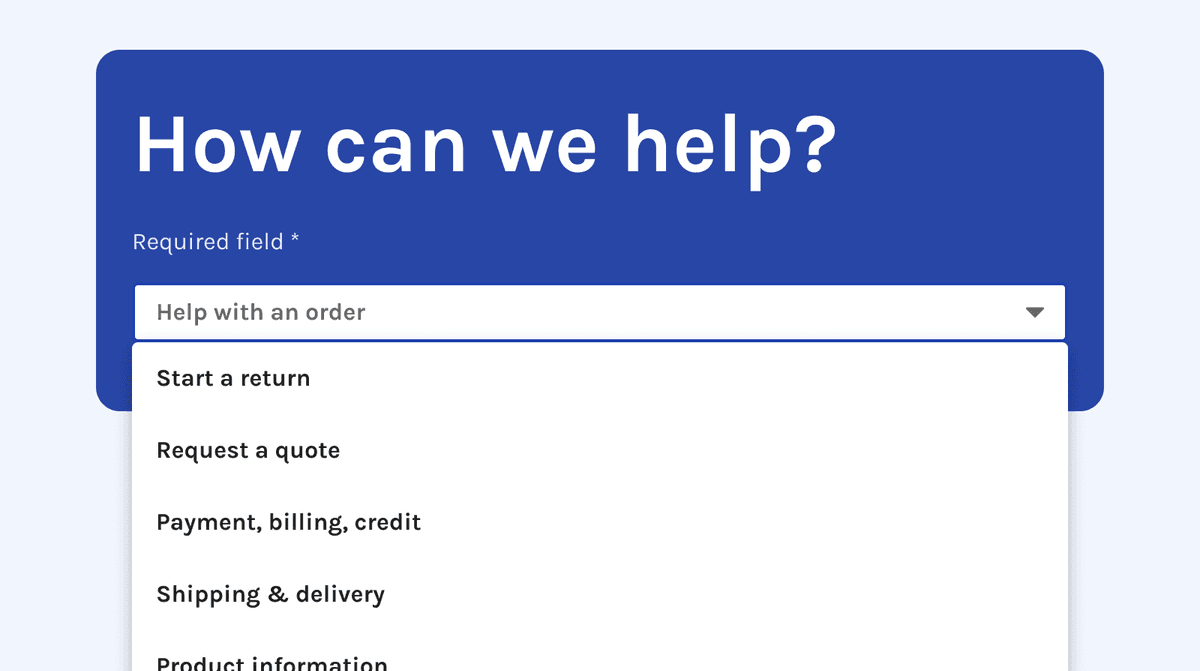 Customer service redesign